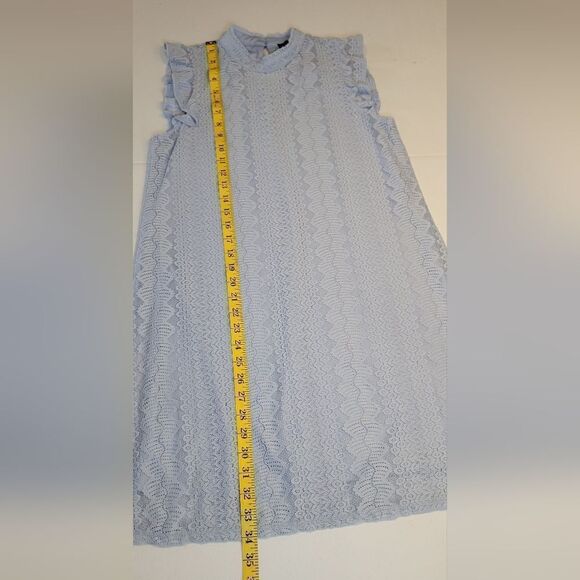 As U Wish Light Blue Lace Mini Dress Women's Size Medium - Picture 11 of 12